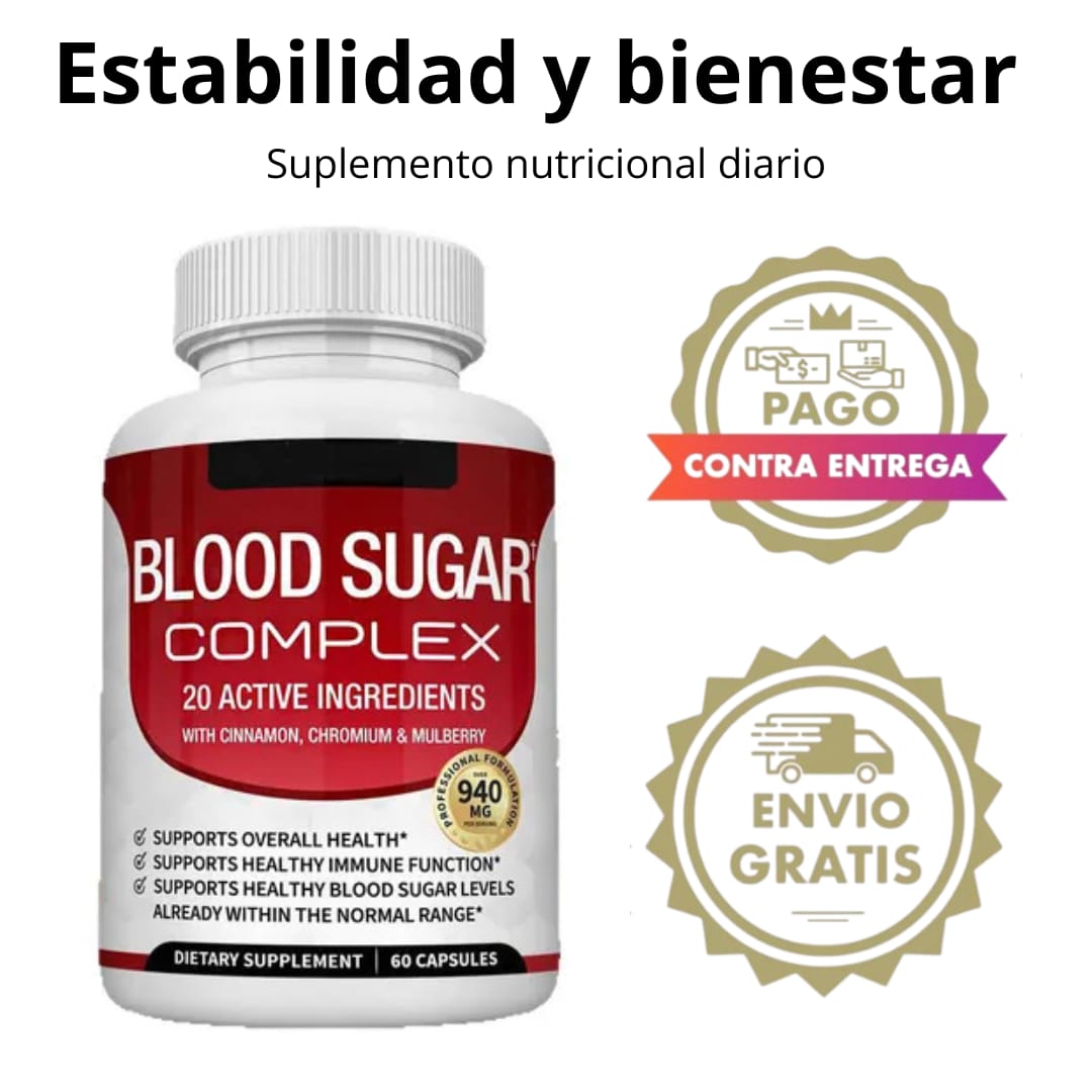 Blood Sugar Complex™ – Apoyo natural para el equilibrio del azúcar en la sangre